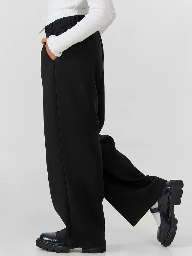 Брюки для девочек черные - 3