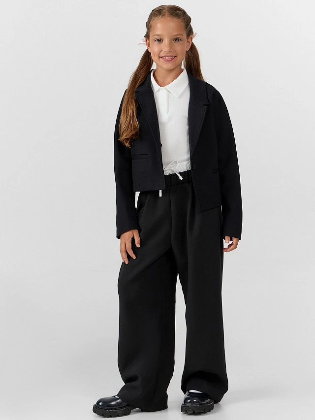 Брюки для девочек черные - 7