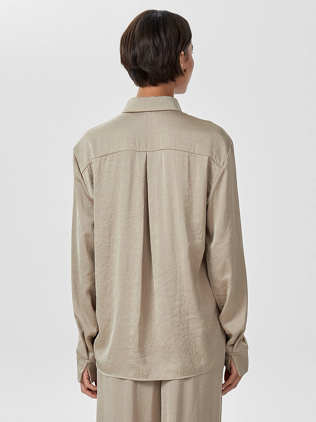 Блузка женская бежевая - 3