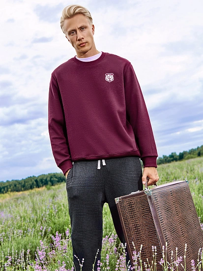 картинка Свитшот мужской бордовый  от магазина мужской одежды Mark Formelle