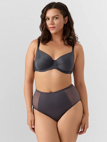 Трусы макси женские серые