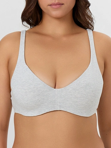 Бюстгальтер женский серый