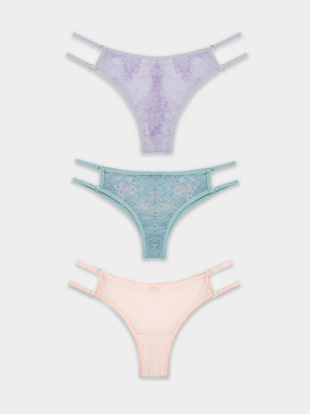 Трусы бразилиана в наборе, 3 шт - 10