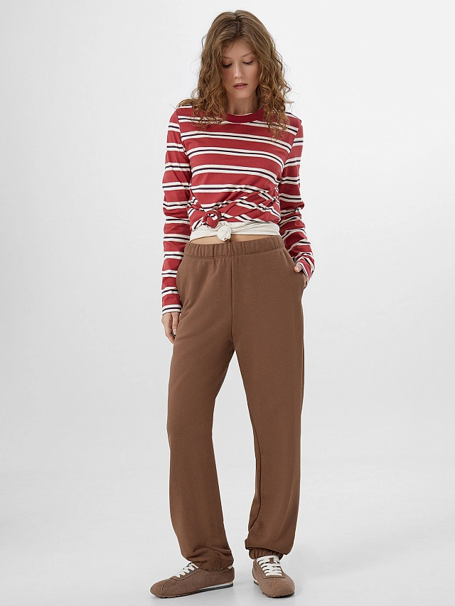 Брюки женские коричневые - 9