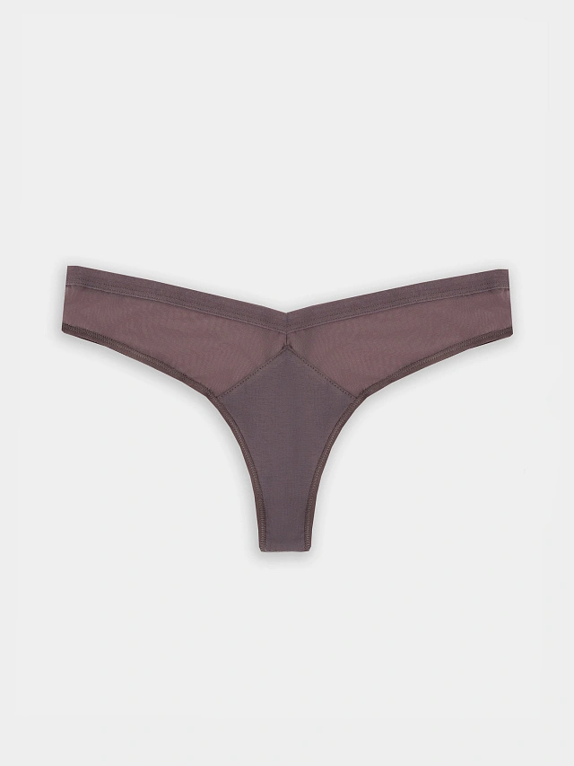 Трусы женские бразилиана бежевые - 9