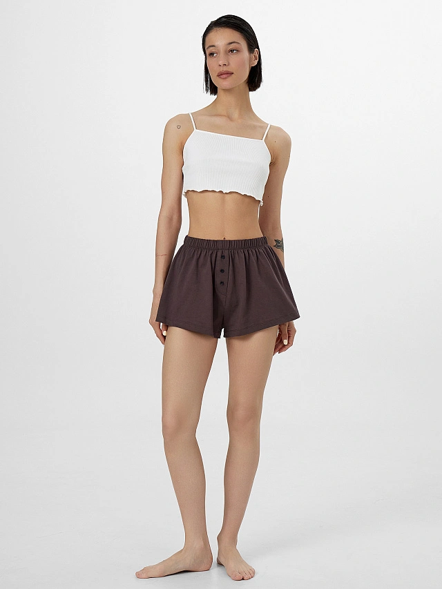 Шорты женские коричневые - 4