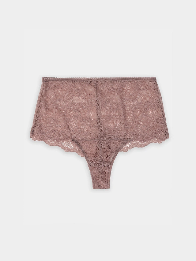 Трусы бразилиана женские коричневые - 9