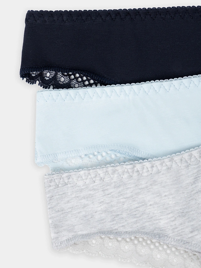 Трусы бразилиана женские в наборе, 3 шт - 3