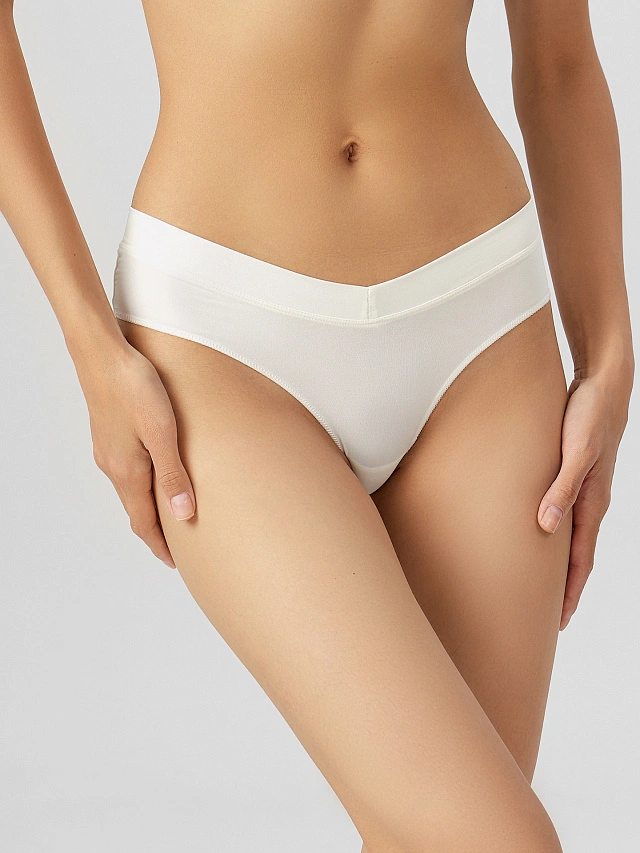 Трусы женские бразилиана молочные - 3