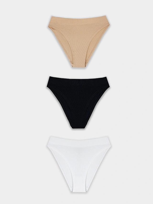 Трусы слипы женские в наборе, 3 шт - 10