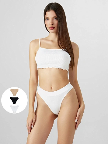 Трусы слипы женские в наборе, 3 шт