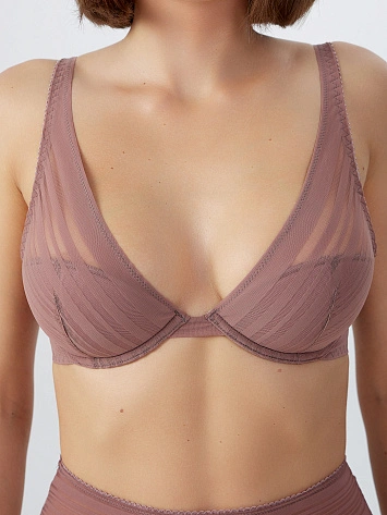 Бюстгальтер женский коричневый
