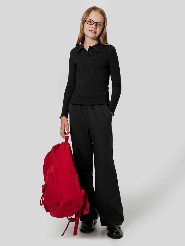 Брюки для девочек черные - 8