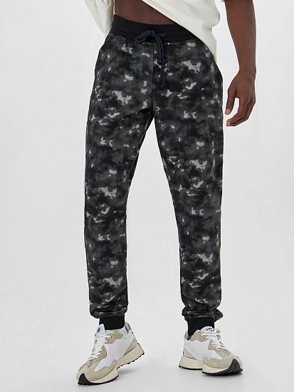 картинка Брюки мужские черные с обработкой тай-дай от магазина мужской одежды Mark Formelle