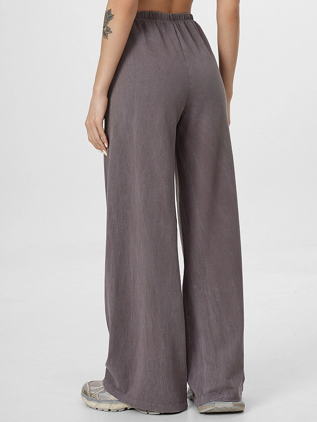 Брюки женские серые с обработкой эйсид - 3