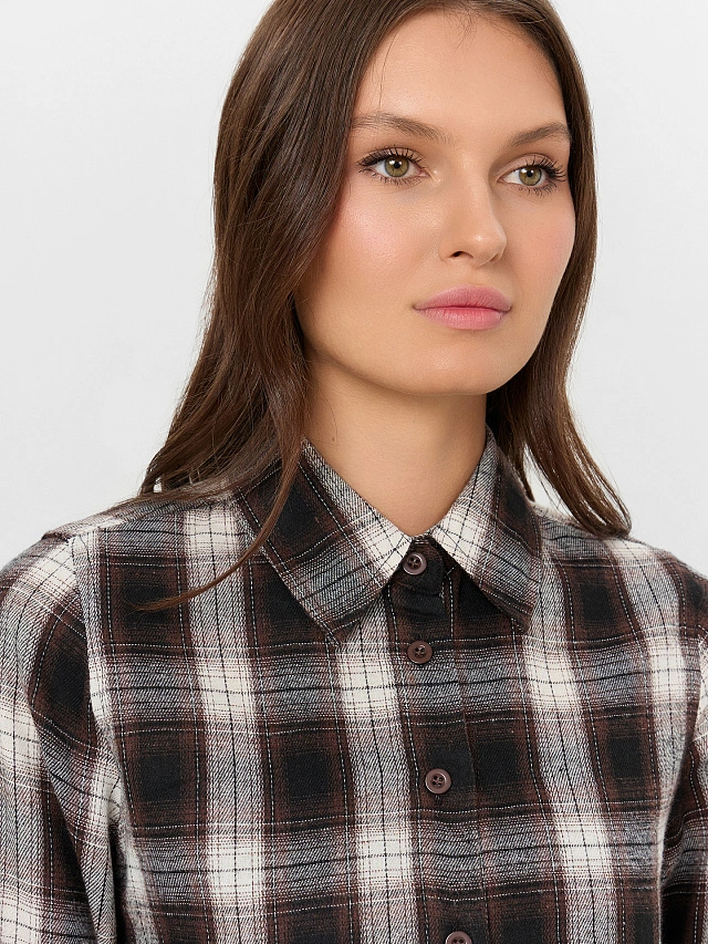 Рубашка женская в клетку - 5