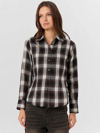 картинка Рубашка женская в клетку от магазина стильной одежды Mark Formelle