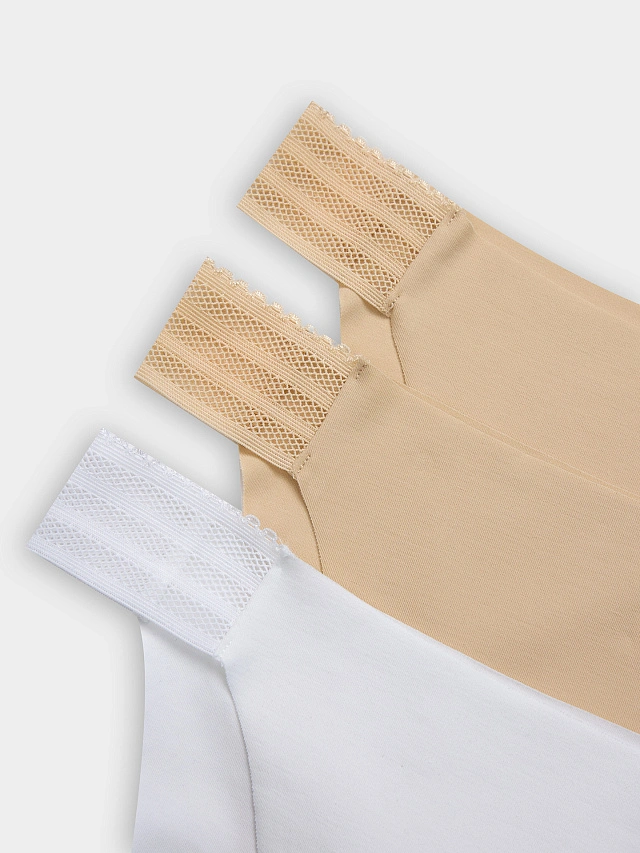 Трусы женские бесшовные в наборе, 3 шт - 2