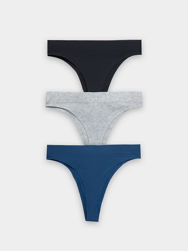 Трусы бразилиана женские в наборе, 3 шт - 8