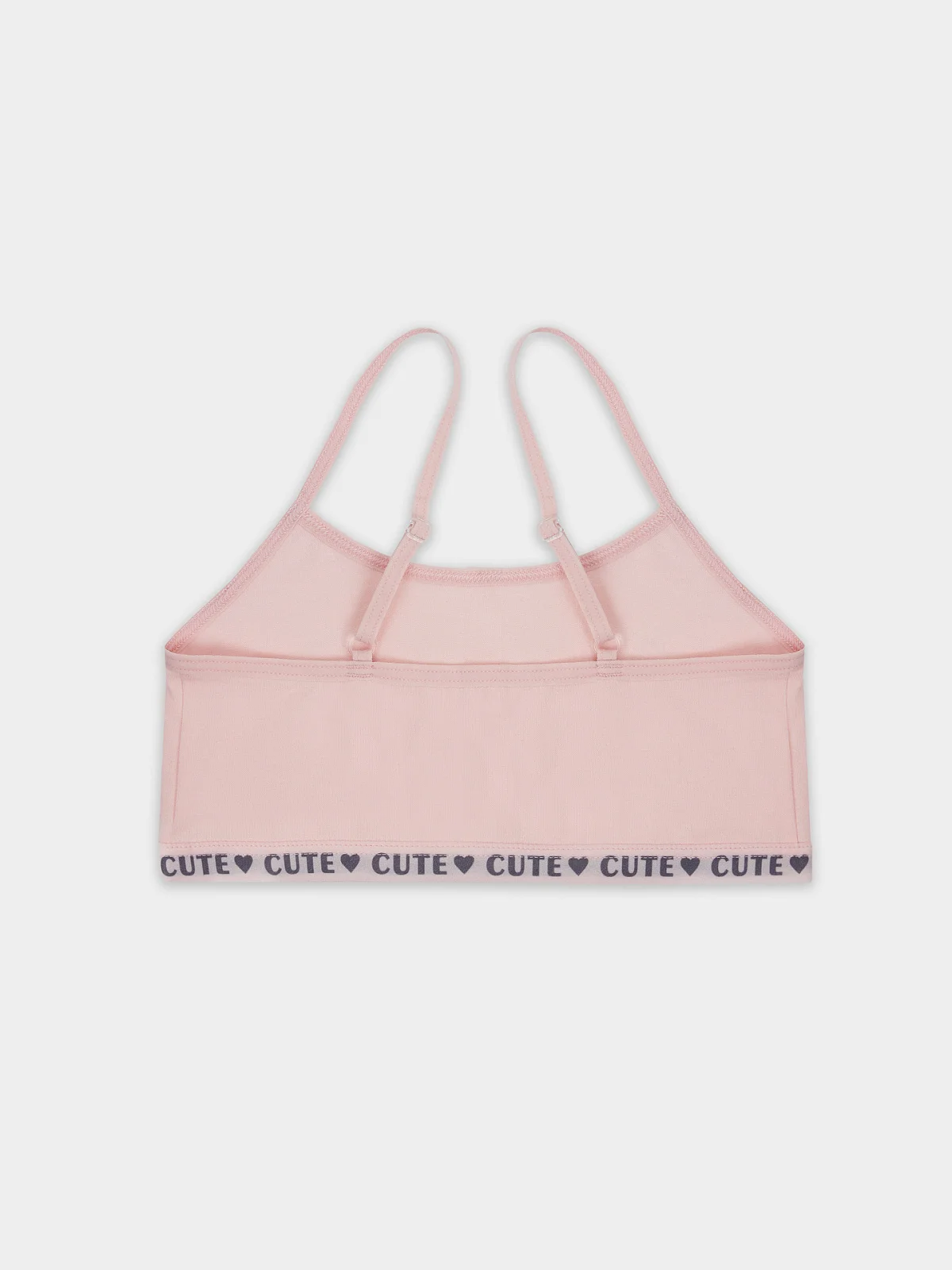 Топ для девочек розовый с надписью "Cute" - 2
