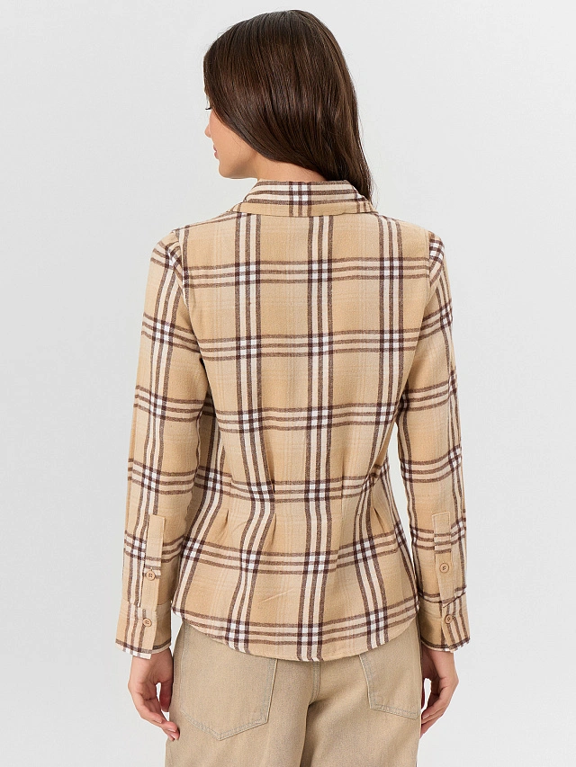 Рубашка женская в клетку - 3