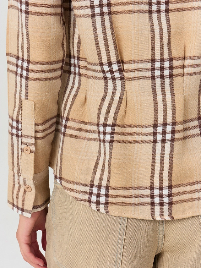 Рубашка женская в клетку - 7