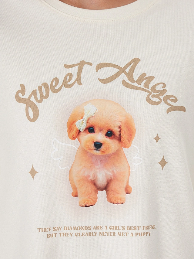 Комплект домашний женский с надписью "Sweet angel" - 9
