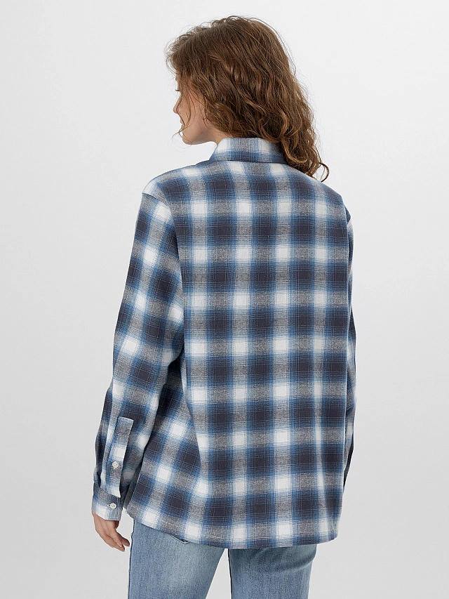 Рубашка женская в клетку - 3