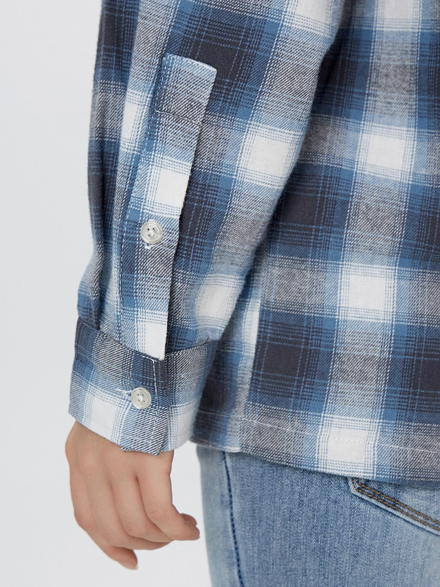 Рубашка женская в клетку - 7