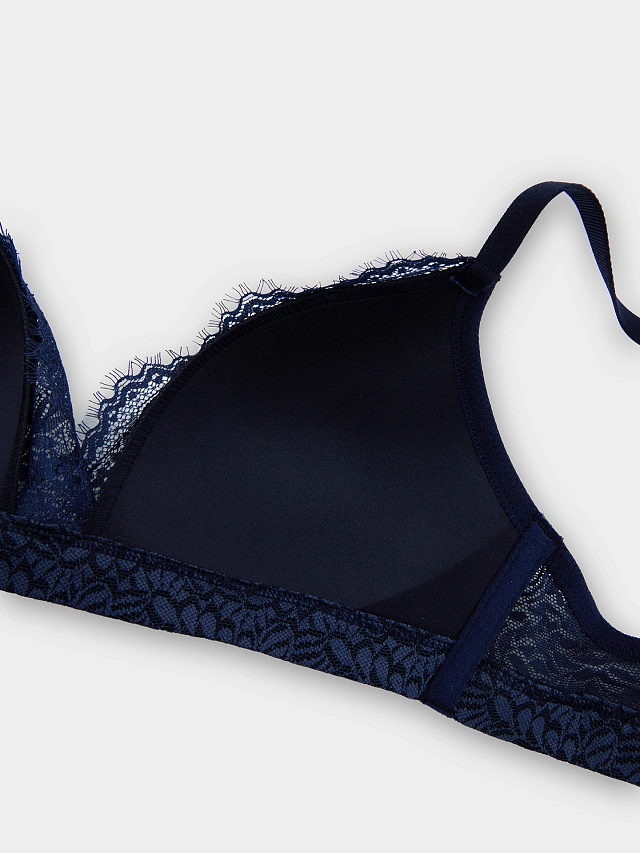 Бюстгальтер t-shirt без косточек синий - 9