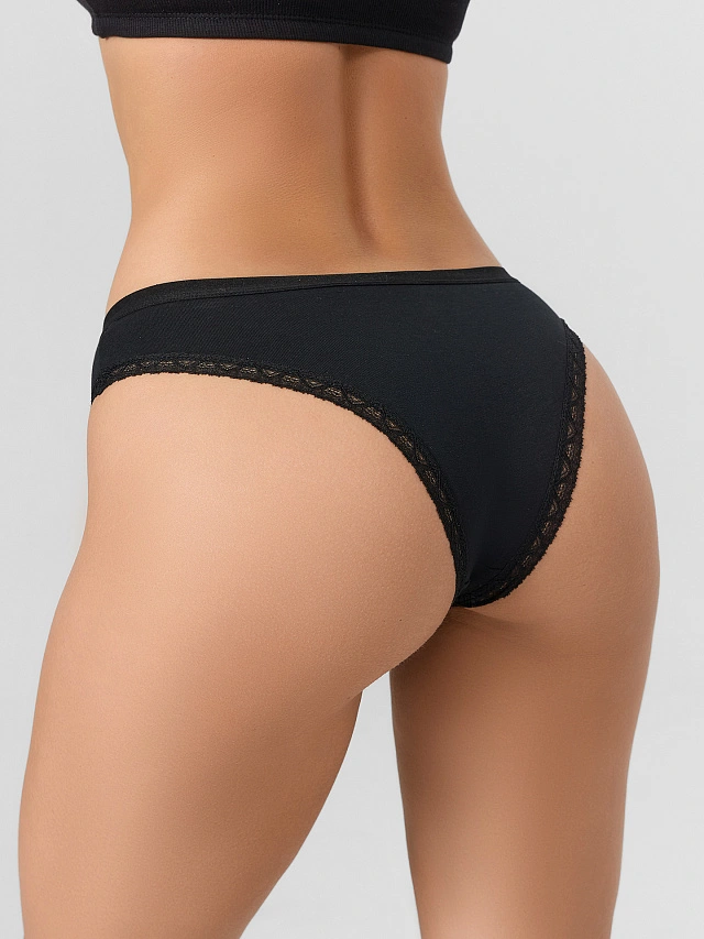 Трусы слипы женские в наборе, 3 шт - 9