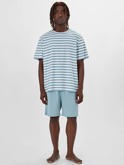 картинка Комплект мужской домашний в полоску от магазина мужской одежды Mark Formelle