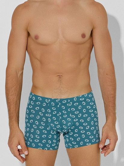 картинка Трусы боксеры мужские синие от магазина мужской одежды Mark Formelle
