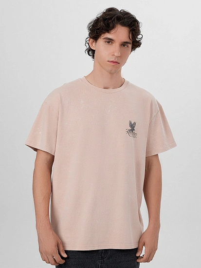 картинка Футболка мужская бежевая  от магазина мужской одежды Mark Formelle