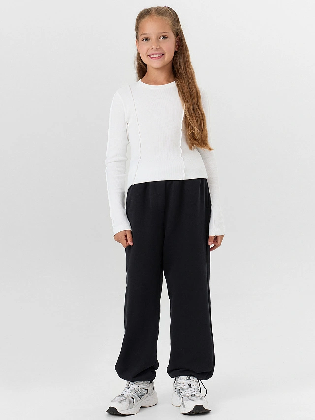 Брюки для девочек черные - 6