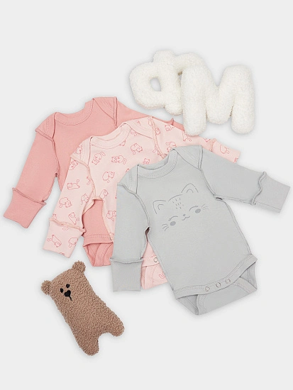 картинка Боди детское в наборе, 3 шт от магазина Одежда+