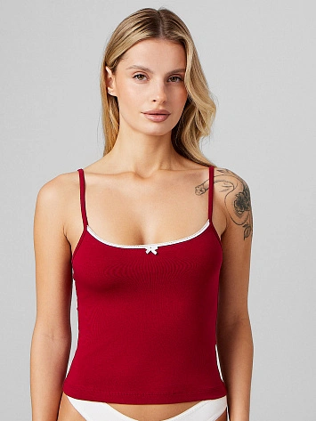 Топ женский бордовый