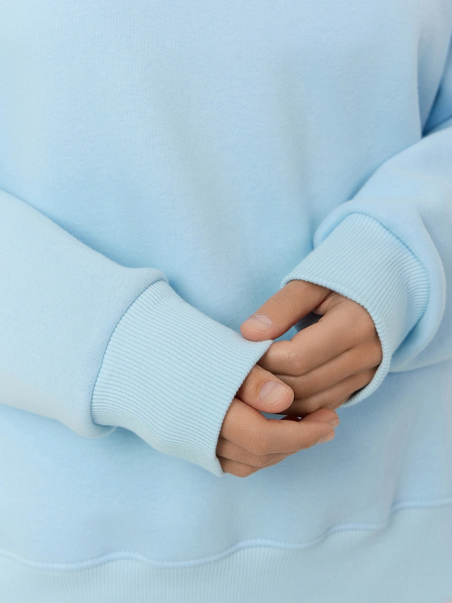 Свитшот женский голубой - 6