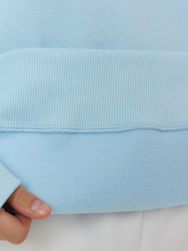 Свитшот женский голубой - 7