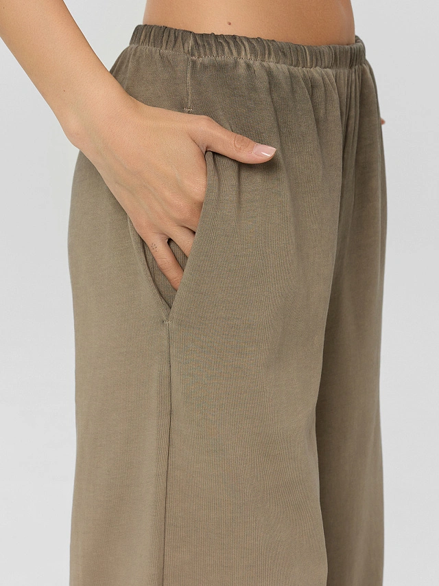 Брюки женские серые с обработкой эйсид - 5