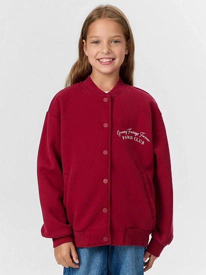 картинка Бомбер для девочек красный от известного бренда одежды для девочек Mark Formelle