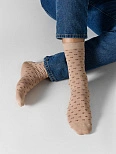 Носки мужские бежевые с узором