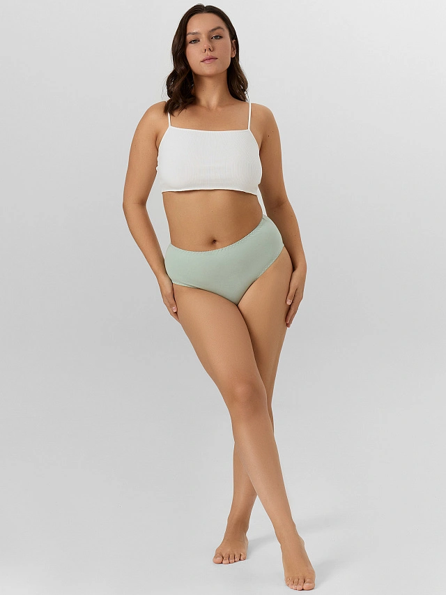 Трусы женские макси зеленые - 4