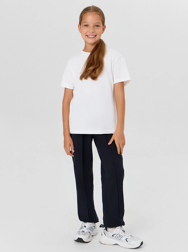 Брюки для девочек синие - 4