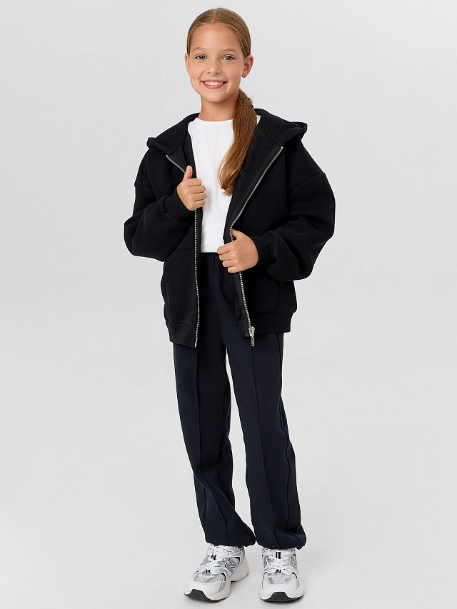 Брюки для девочек синие - 7