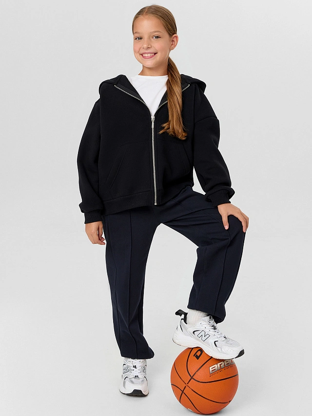 Брюки для девочек синие - 8