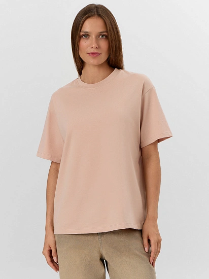 картинка Футболка женская бежевая от магазина стильной одежды Mark Formelle