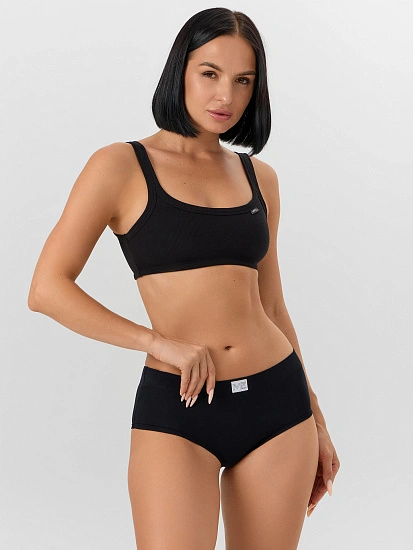 картинка Трусы шорты женские черные от магазина стильной одежды Mark Formelle