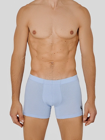 картинка Трусы боксеры мужские голубые от магазина мужской одежды Mark Formelle