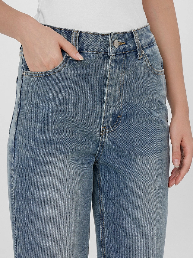 Джинсы женские голубые - 5